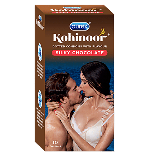 Durex Condoms - Silky Chocolate, Kohinoor, 5x10's pack Multipack 