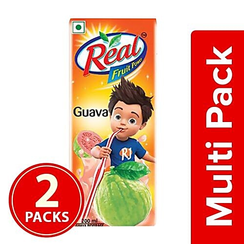 Real Juice - Fruit Power, Guava/Amrud, 2x200 ml Multipack 