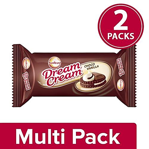 Buy Sunfeast Dream Cream Chocolate & Vanilla Online at Best Price of