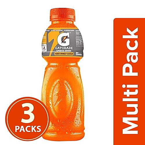 Gatorade Sports Drink - Orange Flavour, 3x500 ml Multipack 