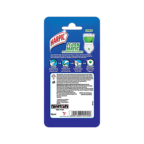 Harpic Cistern Block - Flushmatic, Toilet In, Mono Pine, 3x50 g Multipack 