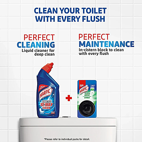 Harpic Flushmatic In-Cistern Toilet Cleaner Block - Marine, 50 g (Pack of 3)