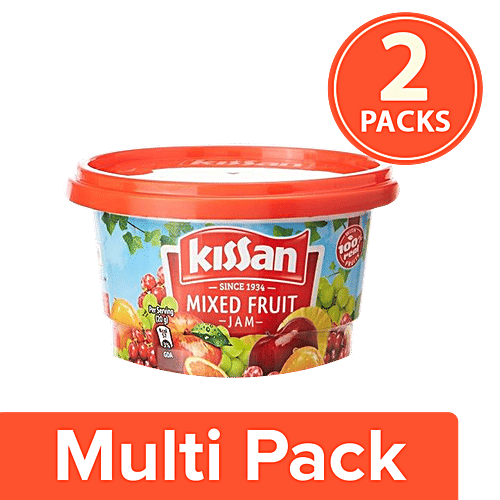 Kissan Jam - Mixed Fruit, 2x100 g Multipack 