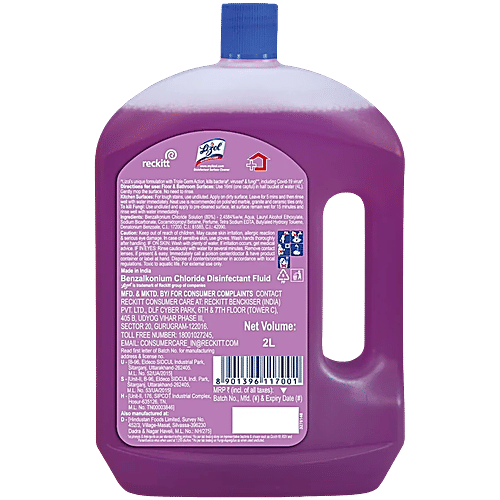 Lizol Disinfectant Surface Cleaner - Lavender, 2x2 L Multipack 