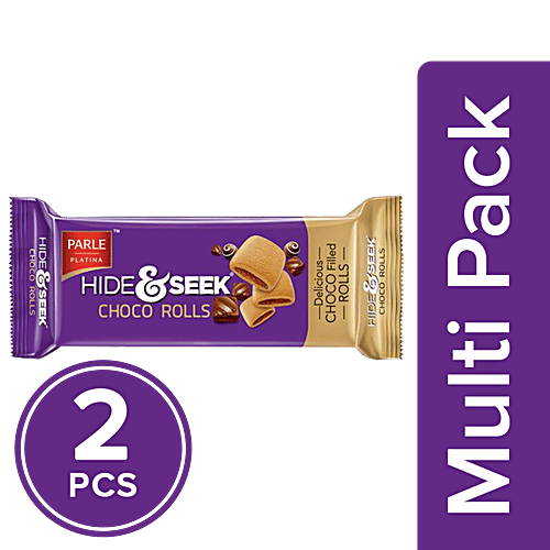 Parle Biscuits - Hide & Seek Choco Rolls, 2x75 g Multipack 