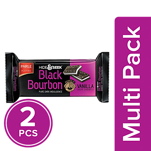 Parle Hide & Seek Black Bourbon Vanilla, 2x100 g Multipack 