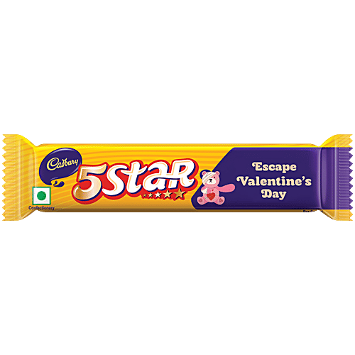 Cadbury 5 Star Chocolate Bar, 2x35.2 g (Multipack) Softer Bar, Made from Sustainably Sourced Cocoa, Indulge in a Chocolatey Delight, Delicious Caramel & Nougat