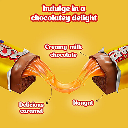 Cadbury 5 Star Chocolate Bar, 2x35.2 g (Multipack) Softer Bar, Made from Sustainably Sourced Cocoa, Indulge in a Chocolatey Delight, Delicious Caramel & Nougat