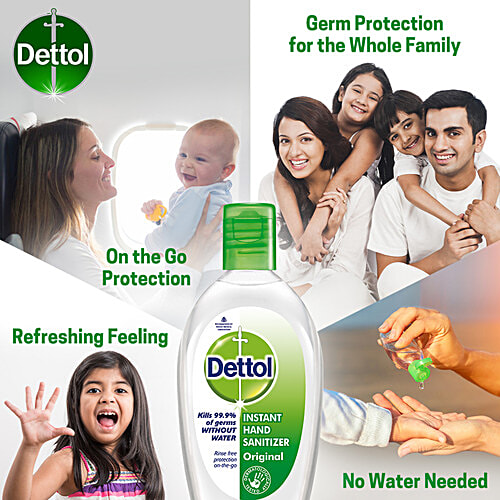 Dettol Hand Sanitiser - Germ Protection, Original, 2x50 ml Multipack 