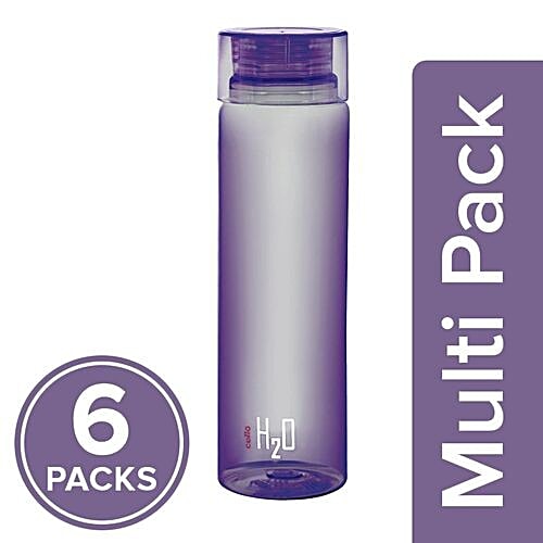 Cello Water Bottle - H2O, Purple, 6x1 L Multipack 
