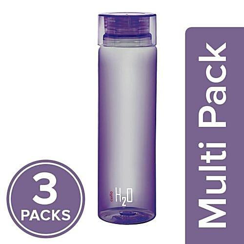 Cello Water Bottle - H2O, Purple, 3x1 L Multipack 