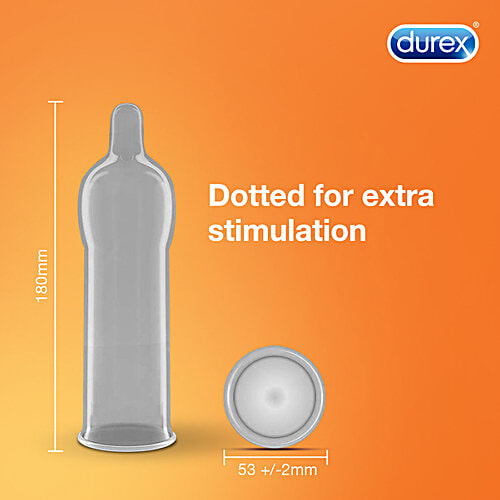 Buy Durex Air Condoms 10 pcs + Extra Dots Condoms 10 pcs+Extra Ribbed