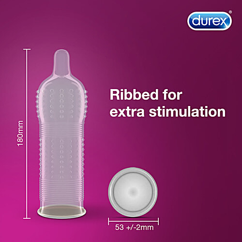 Buy Durex Air Condoms 10 pcs + Extra Dots Condoms 10 pcs+Extra Ribbed