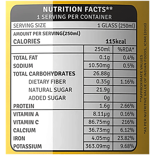 Raw Pressery Cold Extracted Juice - Valencia Orange, 2x250 ml Multipack 