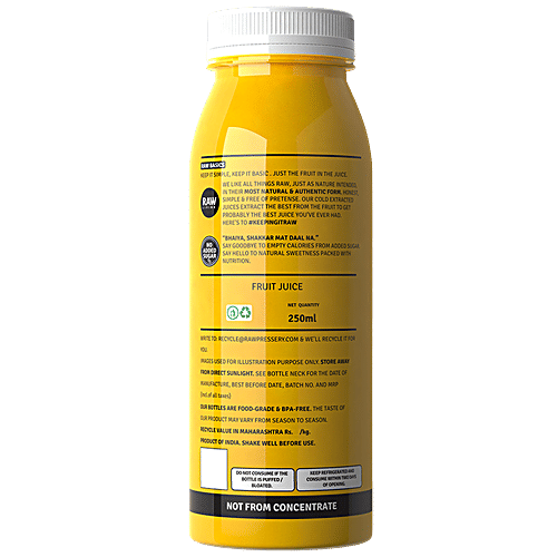 Raw Pressery Cold Extracted Juice - Valencia Orange, 2x250 ml Multipack 