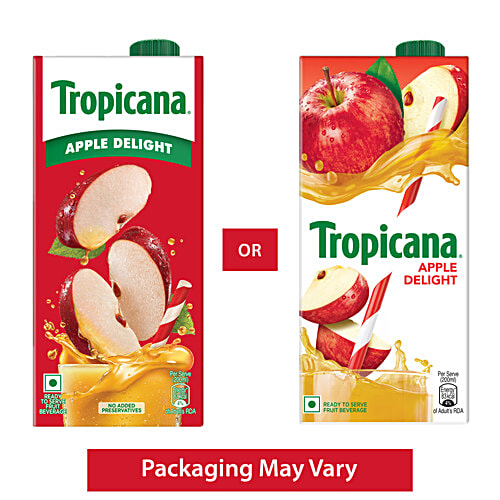 Tropicana Fruit Juice - Apple Delight, 2x1 L Multipack 