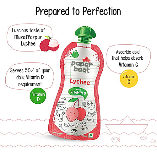 Paper Boat Lychee Juice, 12 x 150 ml Multipack 