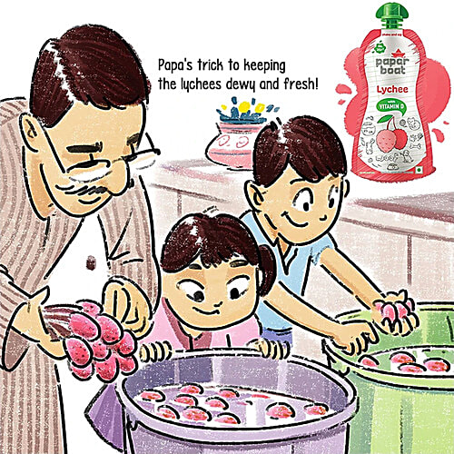 Paper Boat Lychee Juice, 12 x 150 ml Multipack 