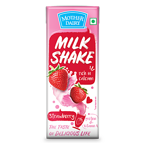 mother dairy Milk Shake - Strawberry, 3x200 ml Multipack 