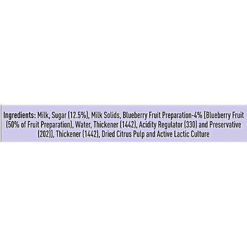 mother dairy Fruit Yoghurt - Blueberry, 3x100 g Multipack 