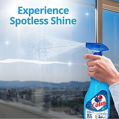 Colin Glass & Surface Cleaner Liquid Spray, Regular, 500 ml each (Pack of 3) 