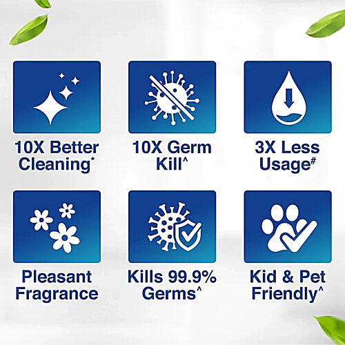 Lizol Disinfectant Surface & Floor Cleaner Liquid - Floral, Kills 99.9% Germs, 3x975 ml Multipack 
