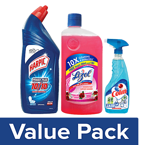 Buy bb Combo Harpic Toilet Cleaner 1 L + Lizol Surface Cleaner 975 ml