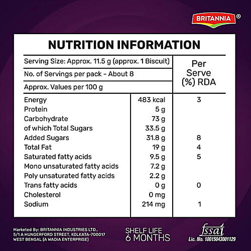 Britannia Treat - Jim Jam Biscuits, 10x25 g Multipack 
