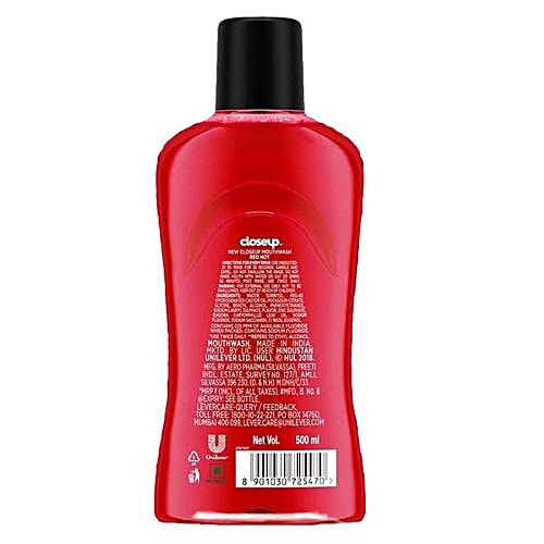 Closeup Red Hot Mouthwash, 3x250 ml (Multipack) 