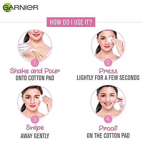 bb Combo Cotton Pads 80 pcs + Garnier Skin Natutals Micellar Cleansing Water 400 ml, Combo 2 Items 
