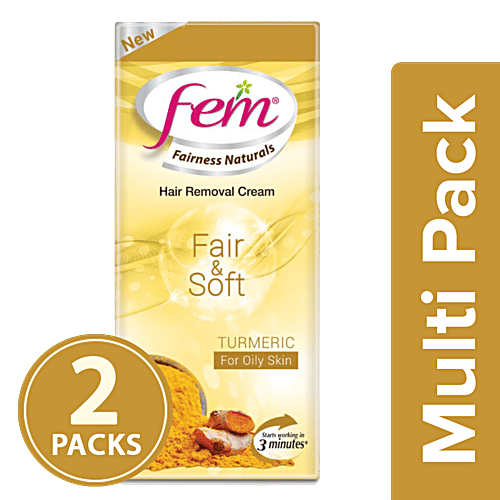 Buy Fem Fairness Naturals Hair Removal Cream Fair & Soft Oily Skin