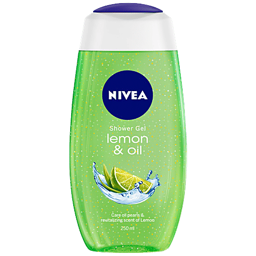 Nivea Shower Gel - Frangipani & Oil +Lemon & Oil + Water Lily & Oil (250 ml each), Combo 3 Items 