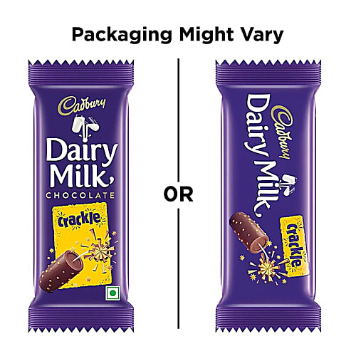 Cadbury Dairy Milk Crackle Chocolate Bar, 4x36 g (Multipack) Chocolate Gift Pack, Made from Sustainably Sourced Cocoa