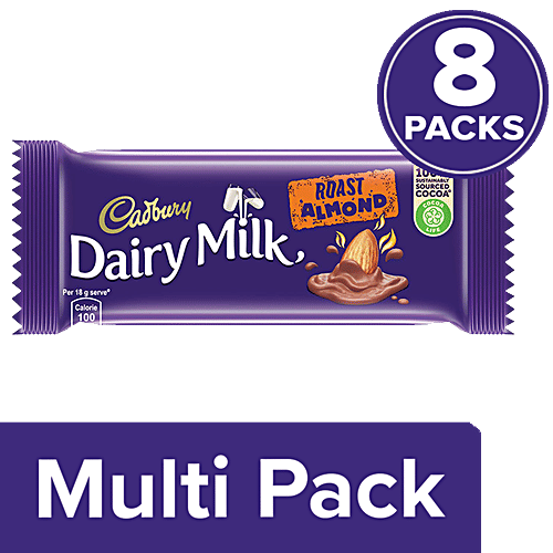 Buy Cadbury Dairy Milk Roast Almond Chocolate Bar Online at Best Price of Rs 331.2 bigbasket