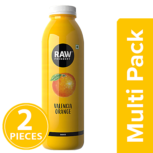 Raw Pressery Cold Extracted Juice - Valencia Orange, 2x1 L Multipack 