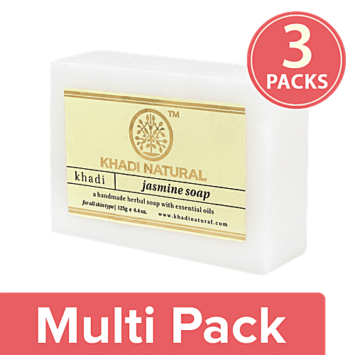 Khadi Natural Jasmine Soap, 3x125 g Multipack