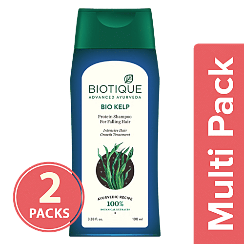 BIOTIQUE Bio Kelp Shampoo, 2x100 ml Multipack 