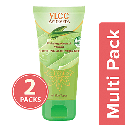 Vlcc Ayurveda Soothing Aloe Vera Gel, 2x100 g Multipack 