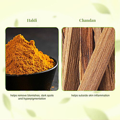 VLCC Ayurveda Skin Brightening Haldi & Chandan Face Wash, 2x100 ml Multipack 