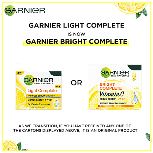 Garnier Bright Complete Serum Cream, 2x23 g Multipack 