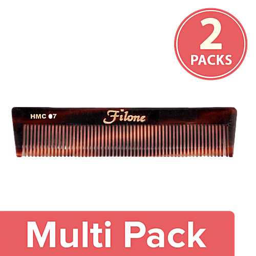 Filone Handmade Pocket Dressing Comb - HMC07, 2x1 pc Multipack 