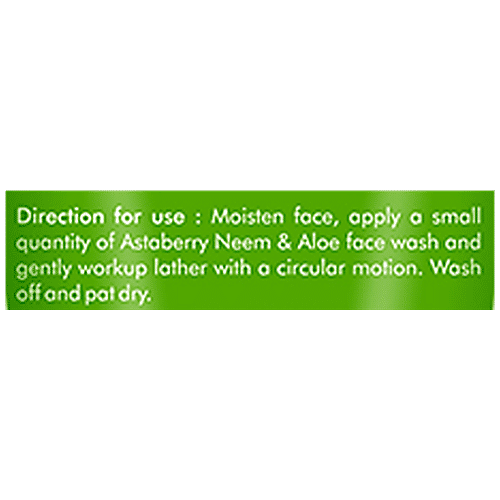 Astaberry Neem & Aloe Face Wash, 2x60 ml Multipack 