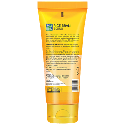 Astaberry Rice Bran Scrub, 2x100 ml Multipack 