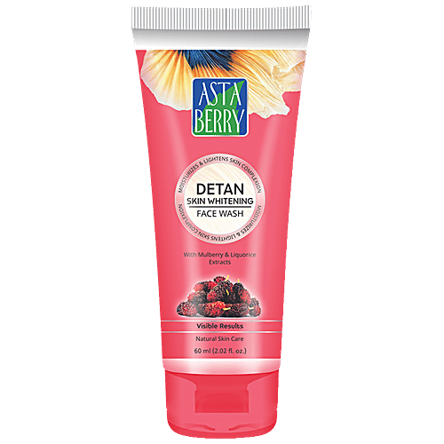 Astaberry Skin Whitening Face Wash, 2x60 ml Multipack 