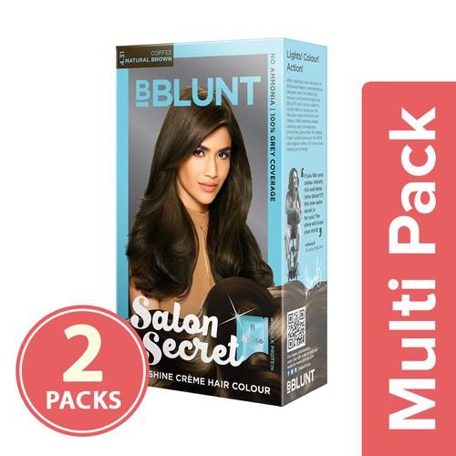 Buy Bblunt Mini Salon Secret High Shine Creme Hair Colour - Coffee Natural  Brown  Online at Best Price of Rs 170 - bigbasket