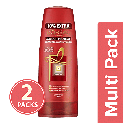 Loreal Paris Color Protect Conditioner, 2x65 ml Multipack 