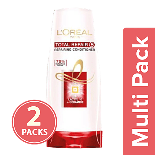 Loreal Paris Conditioner - Total Repair 5, 2x65 ml Multipack 