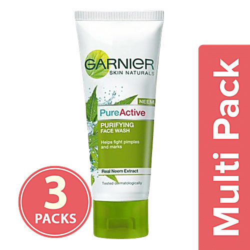 Buy Garnier Skin Natutals Pure Active Neem Face Wash Online at Best Price bigbasket