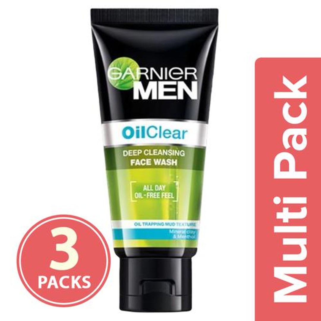 Buy Garnier Men Oil Clear Deep Cleansing Face Wash Online at Best Price