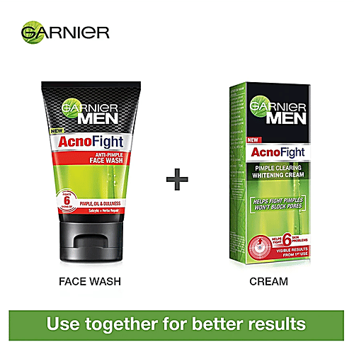 Garnier Men Acno Fight Whitening Day Cream, 2x20 g Multipack 